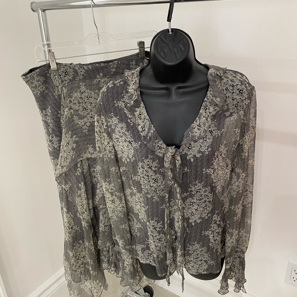 David Meister Blouse and Skirt Set